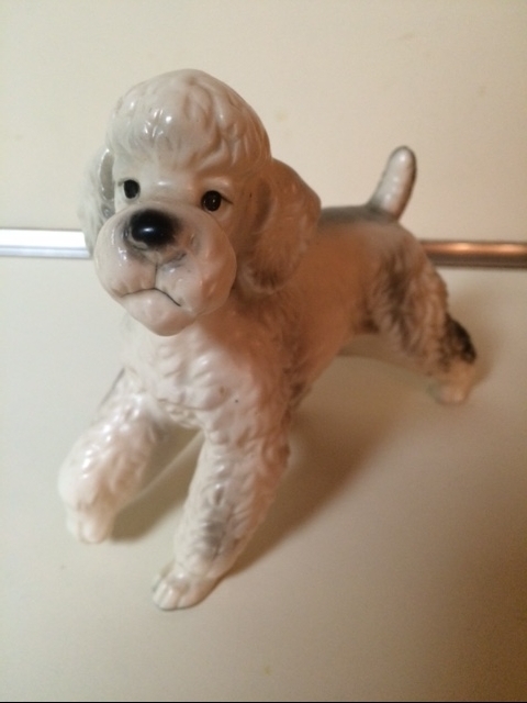 Vintage ca. 1960s White Poodle Figurine Japan A589 Poss. Lefton | eBay