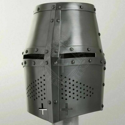 Christmas LARP MEDIEVAL HELMET GREAT HELMET KNIGHT TEMPLAR CRUSADER NEW