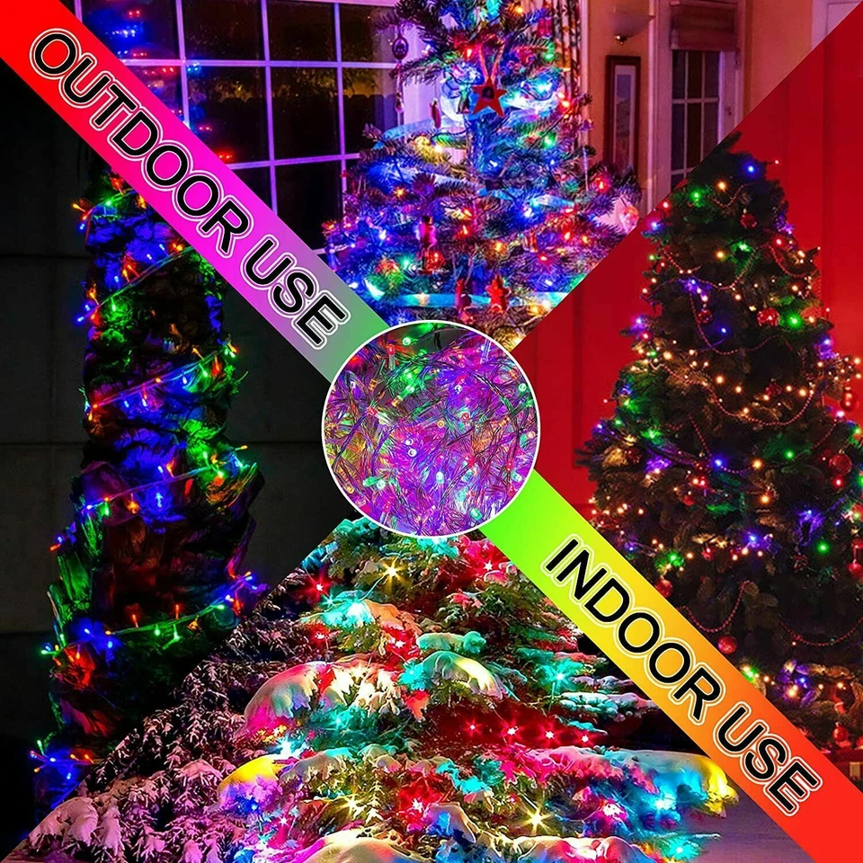 Xmas LED Fairy String Lights Party Christmas Tree Waterproof Outdoor Home Decor - Image 4 of 4