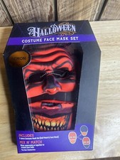 Halloween Costume Face Mask Set Demon