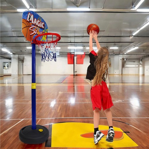 Kids Toddler Adjustable Height Basketball Hoop Goal Indoor Outdoor Play Toy Gift - Picture 9 of 16