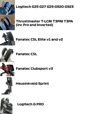 Vibration Rumble Kit for Thrustmaster Fanatec Moza Logitech Heusinkveld  Pedals | eBay