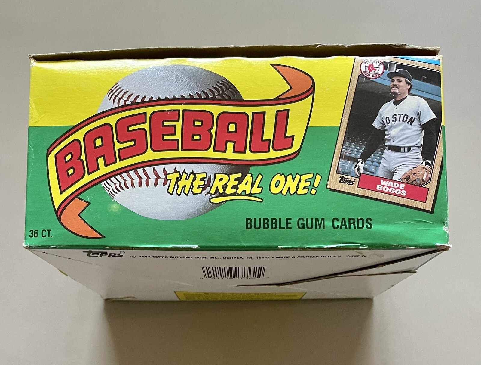 1987 Topps Baseball Wax Box 36 Unopened Packs Bonds McGwire Bo Jackson