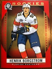 18-19 UD Opee Chee Coast To Coast Red Rookies Parallel #154 Henrik Borgstrom