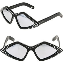 GUCCI GG0496S Hollywood 0496 Black Crystal Diamond Fashion Retro Sunglasses 004
