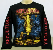 Sepultura Chaos AD Long Sleeve T-Shirt Size S M L XL 2XL 3XL Heavy Metal Band 