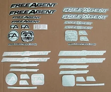 Sticker FREE AGENT FRAME STICKER PACK QUANTITY 34 pieces