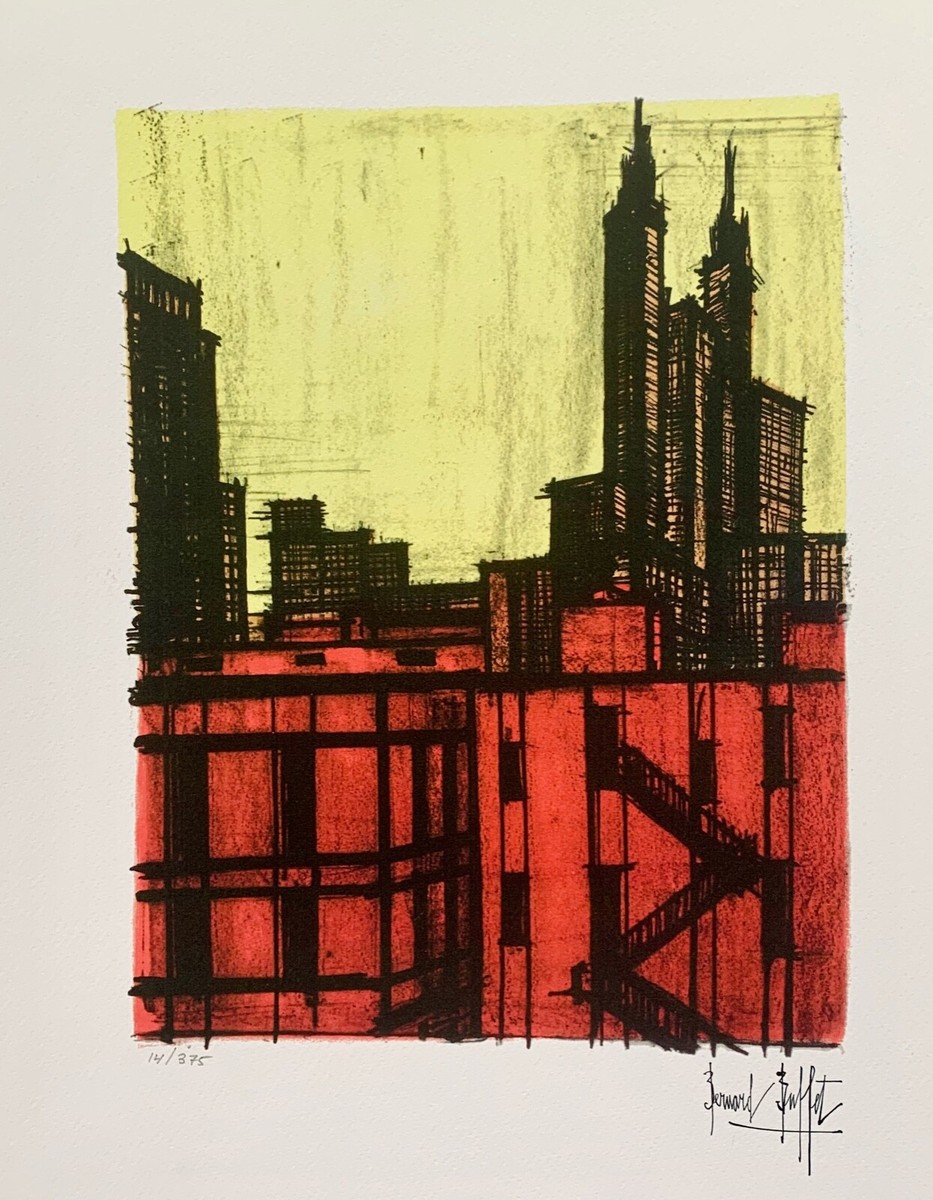Bernard Buffet NEW YORK VII Facsimile Signed Limited Edition