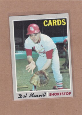 1970 TOPPS BASEBALL DAL MAXVILL #503 CARDINALS EXMT *A22018