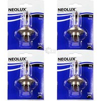 4X Neolux H4 60/55W P43T 12V Blister Birne