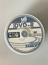 8 Packs US DigitalMedia Professional Mini DVD-R for Data, 4x 1.7GB 25pk