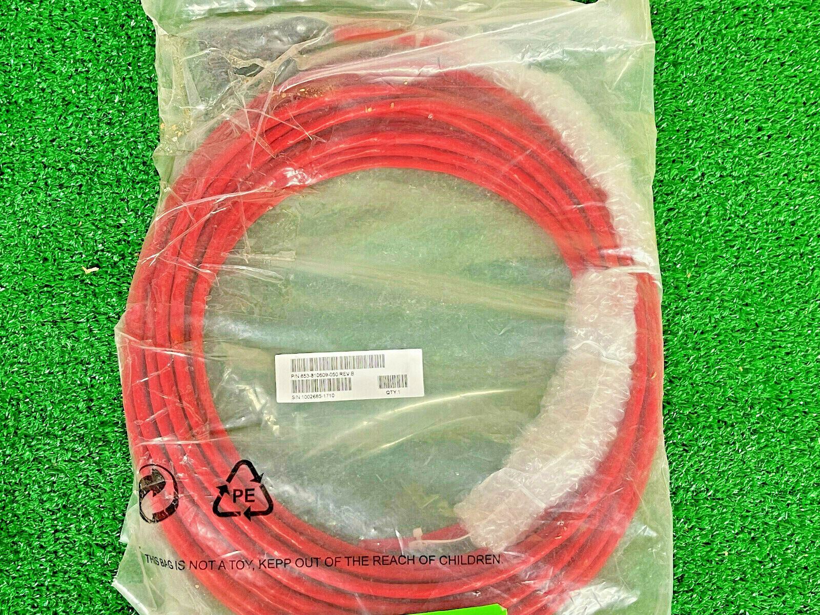 Lam Research 853-810609-050 EMO RPDB Pump Cable Assembly 50FT Red Semiconductor