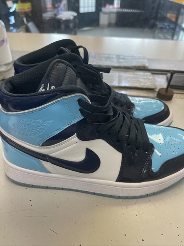 NIKE AIR JORDAN 1 RETRO HIGH OG PATENT OBSIDIAN UNC BLUE CHILL ( Size  9.5)NO BOX | eBay