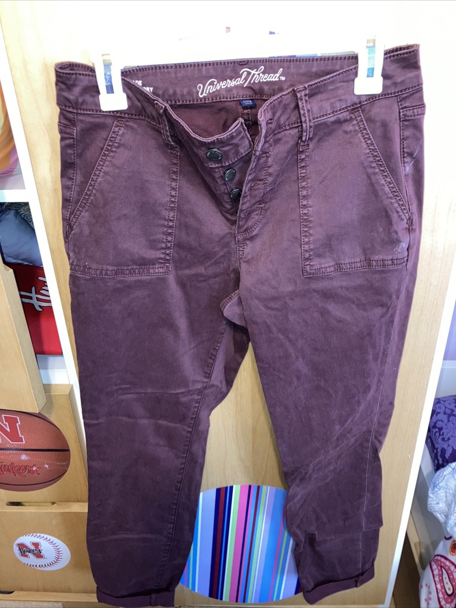 Women's Size 4/27R Target Universal Threads Mid Rise Skinny Mauve