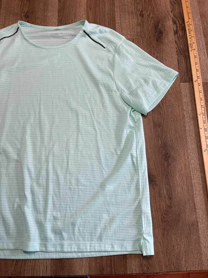Camisa Athletic Works, Para Mujer Talla XL, Verde, Cuello Redondo, Manga Corta Foto 4 de 4