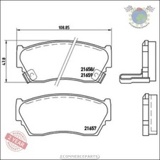 Kit Bremsbeläge Brembo Vorderachse für NISSAN SUNNY 100NX