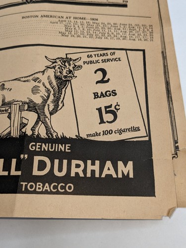 1926 Boston Red Sox Fenway 5¢ Score Card Program, vs. Philadelphia Athletics As - Picture 22 of 24