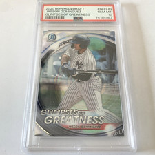 2020 Bowman Draft Jasson Dominguez Glimpses of Greatness PSA 10 #GOG-JD