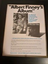 Albert Finney Album Rare Original Promo Poster Ad Framed!