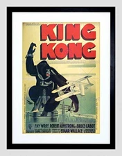 Wee Blue Coo Film Movie King Kong Wray Armstrong French Framed Wall Art Print