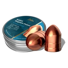 H&N Rabbit Magnum Power 200 Count COPPER COATED 5.5mm .22 Caliber Airgun Pellets