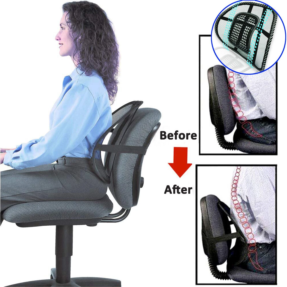 Lumbar Support Pillow Cushion,Back Support Cushion Lower Back Brace Pain  Relief