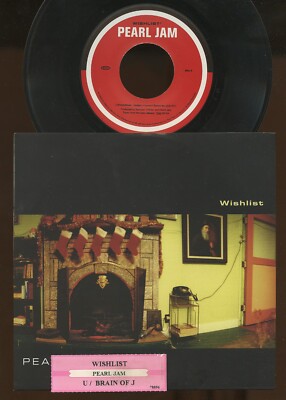 Rare Rock EP & Jukebox Title Strip - Pearl Jam - Wishlist - Epic Records
