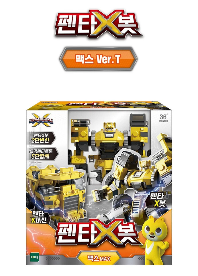 MINIFORCE PENTA X BOT MAX Ver T. Maxbot Yellow Transforming Robot Truck Car 2021 - Image 3 of 4