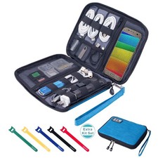 Travel Cable Organizer Bag Waterproof Portable Electronic Accessories Organiz...