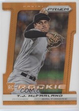 2013 Panini Prizm Orange Prizm Die-Cut 48/60 TJ McFarland #212 1s8