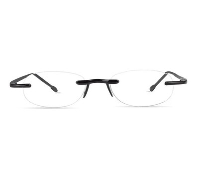 Scojo New York Gels Reading Glasses Rimless Lightweight 71422 Midnight +2.25