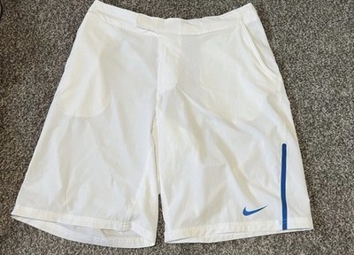 Raphael Nadal weiß und blau Tennisshorts 2012 Nike Top Zustand keine Flecken