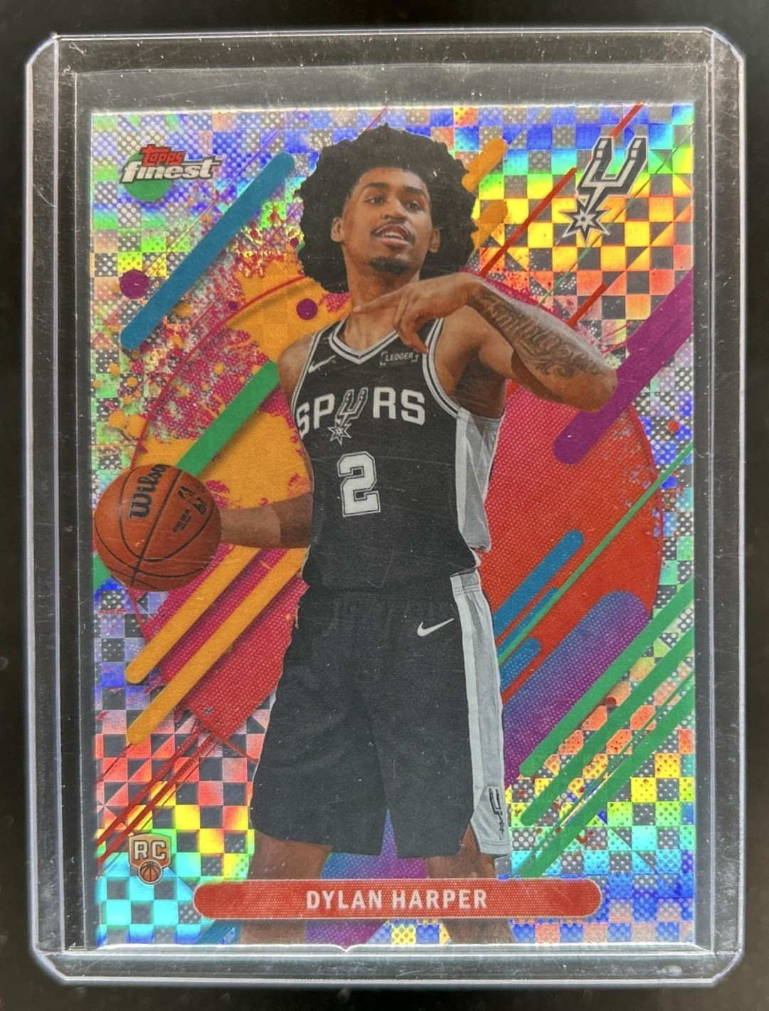 2025-26 Topps Finest Dylan Harper Rare RC X-Fractor Rookie #202 Spurs