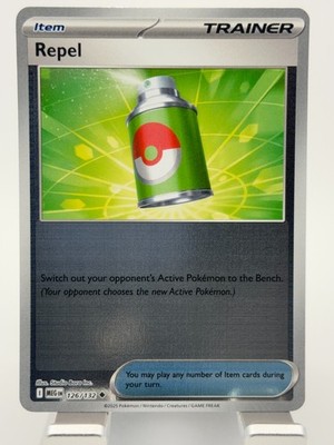 Repel 126/132 Reverse Holo Mega Evolution Pokemon TCG Mint MEG