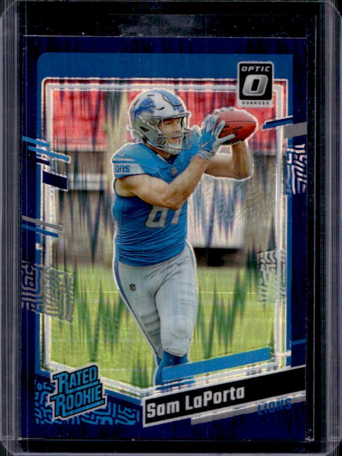 2023 Panini Donruss Optic Sam LaPorta Purple Shock Prizm RC Rated Rookie #237