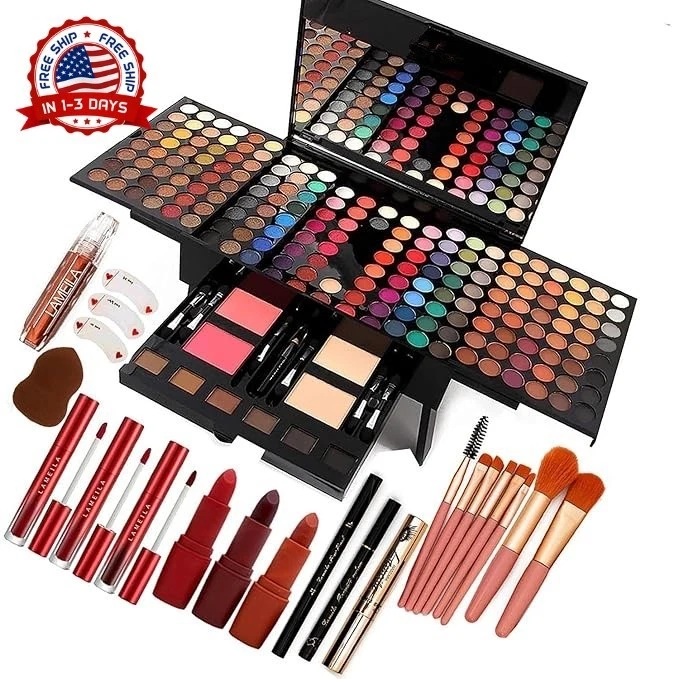 Kit De Maquillaje Para Makeup Profesional Sombras Brillo Rubor Brochas Mujer New
Opens in a new wind