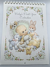 Vintage Baby's First Year Calendar You Fill in the Dates for Your Year By Regal