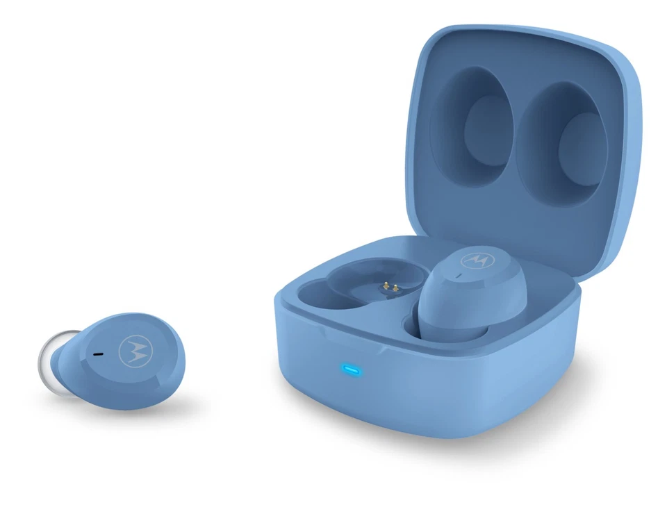 Motorola Moto Buds 100 True Wireless Earbuds - Blue - Image 2 of 4