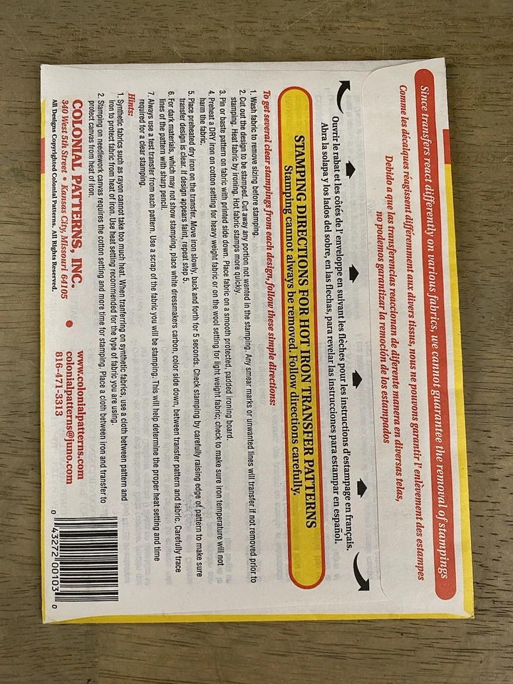 Aunt Martha's Hot Iron Transfer Merry Maid Little Helper Little Angle 3 VTG - Image 3 of 4