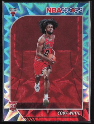 Coby White 2019-20 Hoops Teal Explosion #204 RC Chicago Bulls