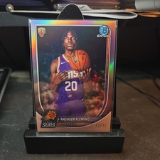2025-26 Bowman Chrome Basketball RASHEER FLEMING RC Rose Gold Refractor 12/15