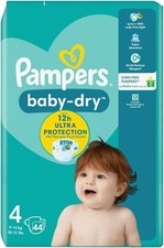 Image of Pampers Baby-Dry Size 4, 44 Nappies