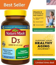 Vitamin D3 1000 IU 25 mcg, 180 Vitamin D Softgels
