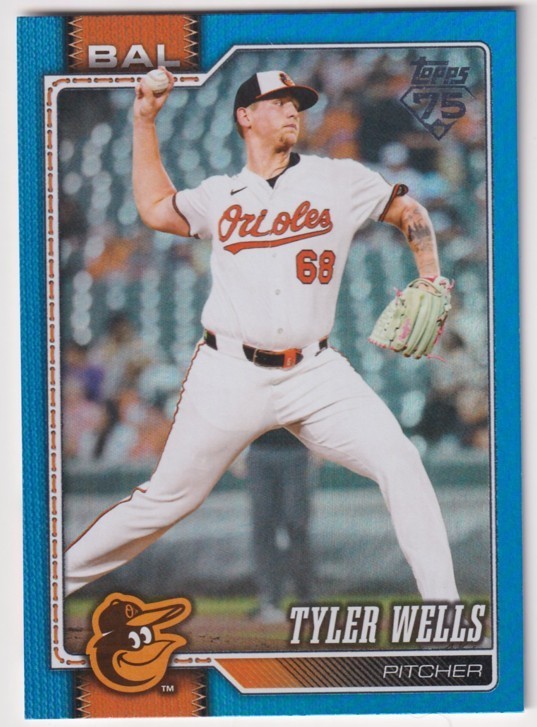 2026 Topps BLUE RAINBOW FOIL #478 TYLER WELLS 100/150 Baltimore Orioles