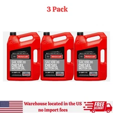 3 Pack - MOTORCRAFT - Oil (XO10W305Q3SD), Super Duty Diesel; SAE 10W-30, 5 QT