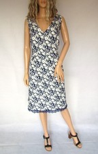 Lovedrobe dress, size 22, navy blue & white, lovely fabric, ex condition