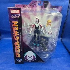 Marvel Select Spider-Gwen 7” Action Figure Diamond Select Toys w/ Diorama Base