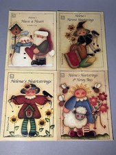 Tole Painting Books 4 lot Helena Cook Folk Art Country Patterns Vintage 90s
