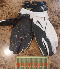NIKE SUPERBAD 6.0 NFL CRUCIAL CATCH EDITION PADDED FOOTBALL GLOVES, 3XL OR 4XL