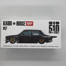 1/64 MINI GT KAIDO HOUSE 017 DATSUN 510 2 DOOR PRO STREET GREDDY GREY SEALED